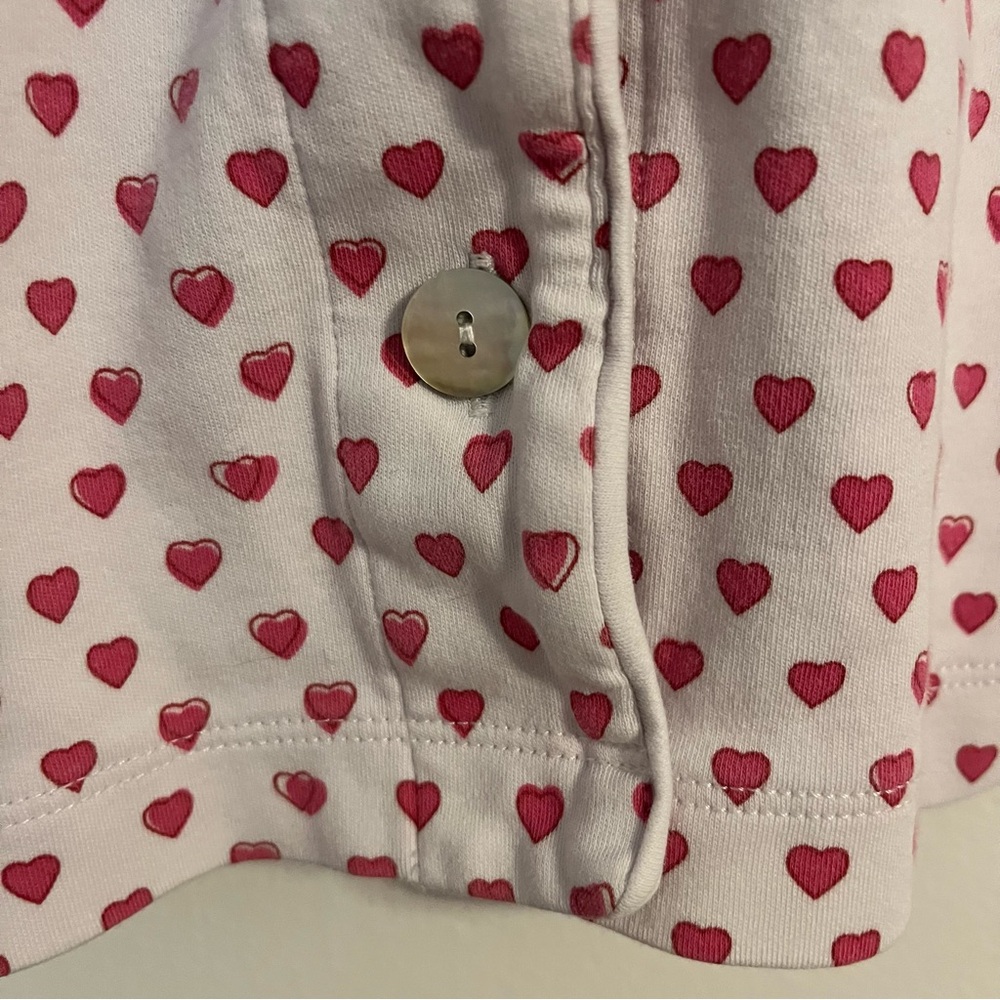 Roller Rabbit women's pink hearts short sleeve pajama top XS extra small - Picture 5 of 9